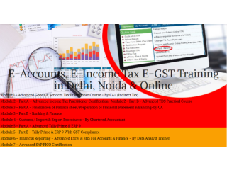 Tally Certification Course in Delhi,110065, [GST Update 2024] by SLA Accounting Institute, Taxation and Tally ERP and Prime Institute in Delhi,